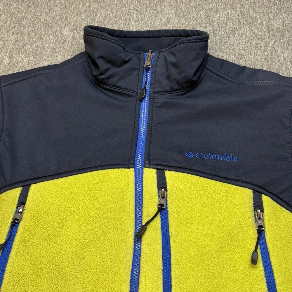 Columbia Jacket Omni WindBlock Omni Heat Men's Large Interchange Full Zip Fleece